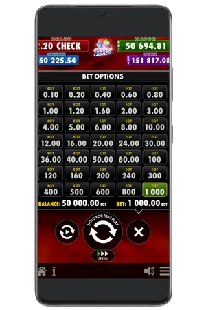 Bet options in demo Shining Crown